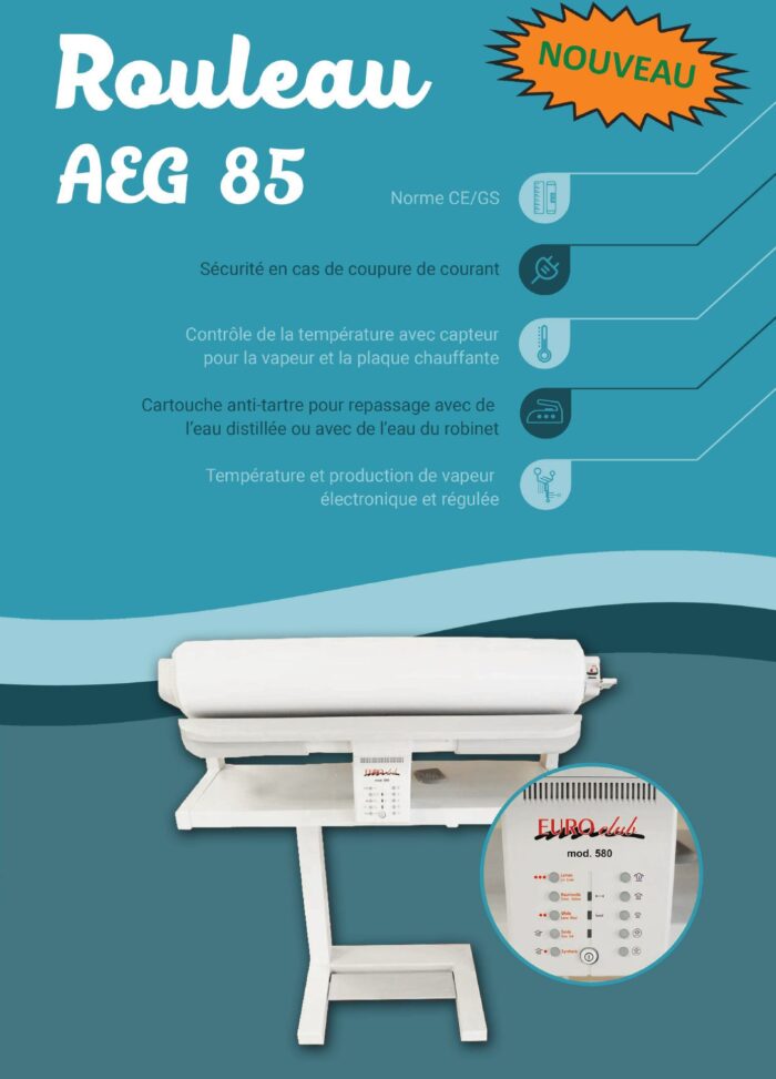 ACM Le confort de la maison vous présente la machine de repassage pro Euroclub 580